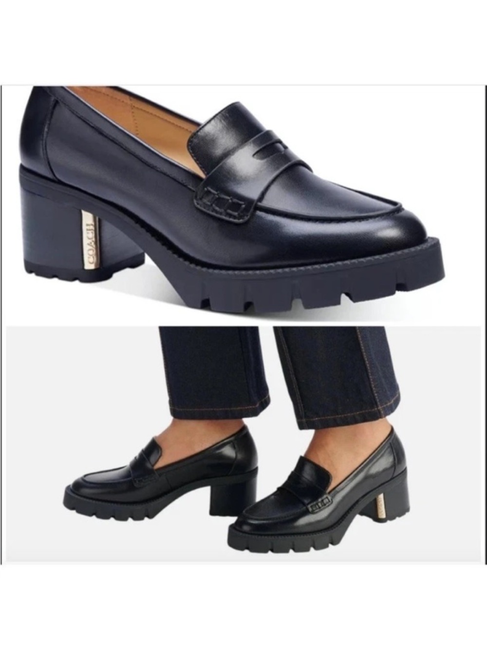 COACH CORA PLATFORM LOAFERS - Picture 2 of 10
